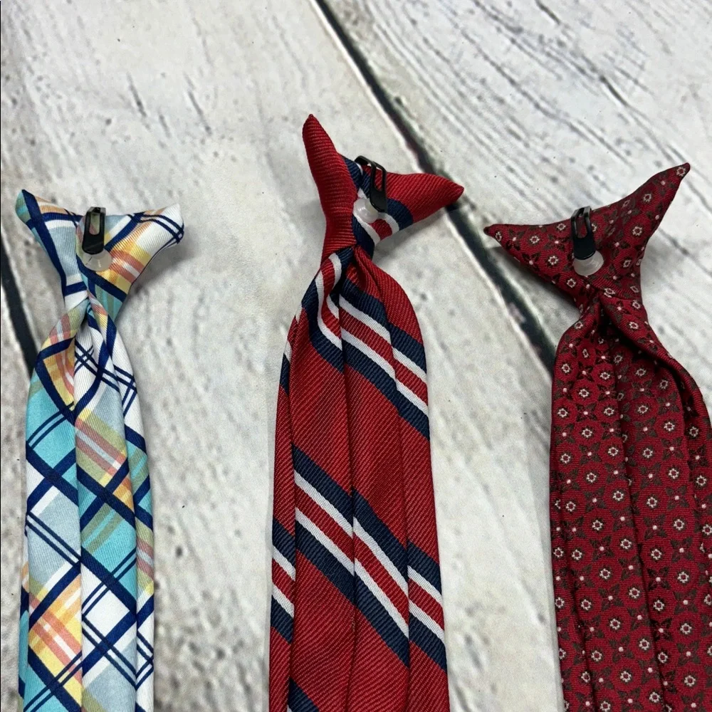 Stylish Boys Clip on Ties.
